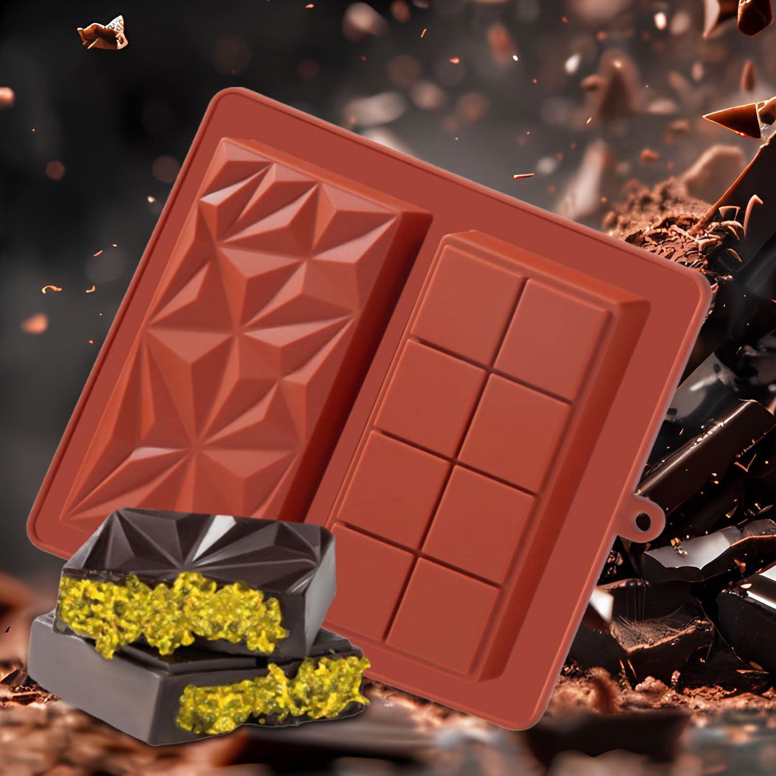 3 Pièces Moule Silicone Chocolat Animaux, Antiadhésif Moule Bonbon