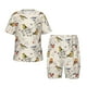 thumbnail image 1 of Balery Little Birds Conjunto de Pijama Infantil de Manga Corta con Estampado – Ropa de Dormir de Algodón Suave-Large, 1 of 6