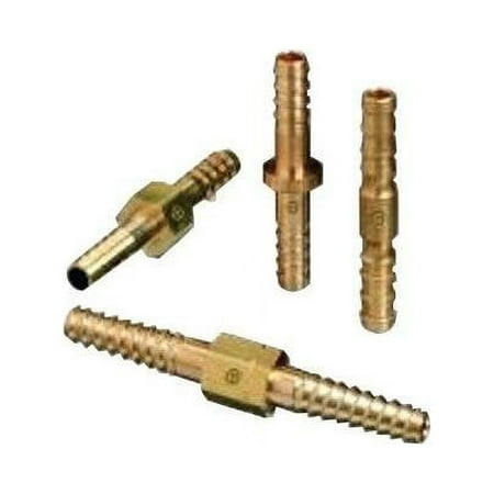 Western Enterprises Brass Hose Splicers, 200 PSIG, Barb Hex, 1/2 in - 10 EA (312-C-38)
