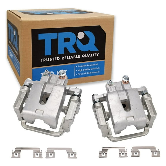 TRQ Rear Brake Caliper Set Compatible with 2005-2016 Chrysler 300 2009-2016 Dodge Challenger 2007-2016 Charger 2005-2008 Magnum