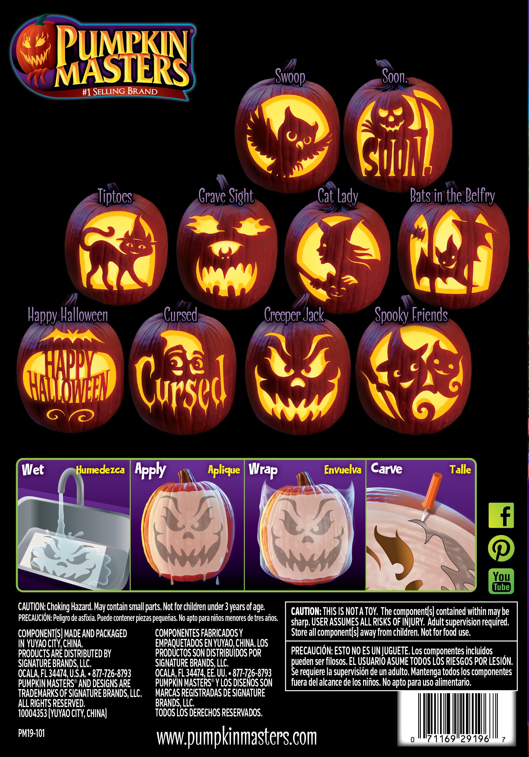 Pumpkin Masters Pumpkin Carving Kit Bundle of 5 Items Including 4 Pumpkin Masters Pumpkin Carving Kit Bundle of 5 Items Including 4