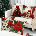 thumbnail image 1 of Juego de Almohadas Navideñas Rojas Combinadas para Decoración Navideña, Cojín para Sofá o Cama, 1 of 7