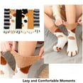 thumbnail image 2 of 6 Pairs Cute Cat Paw Socks Women Fuzzy Socks Soft Fluffy Slipper Socks Sleeping Warm Socks Christmas Gift for Girls, 2 of 5
