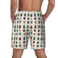 thumbnail image 2 of Lsque Mens Swim Trunks Cartoon Insects Pattern - Bathing Suit Compression Liner - Beach Swim Shorts Swimwear - (S-3XL) - Stretch Quick Dry -3X-Large, 2 of 9