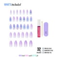 thumbnail image 5 of Kiss Luxe Long Almond Press on Nails, Blue, 32 Pieces, 5 of 13