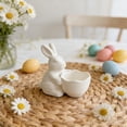 thumbnail image 2 of THHEIC Easter-Decorations - Candy Dish Bowl - Candy Server - Nut Dish - Easter Bunny Bowl Snack Serving Dish with Rabbit Tabletop Decor Framhouse Home Décor, 2 of 5