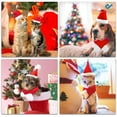 thumbnail image 6 of Deago 2 Pieces Christmas Pet Dog Santa Hat Pet Santa Scarf for Christmas Pet Dogs Cats Dressing Up Supplies (Red, M), 6 of 9