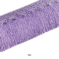 thumbnail image 3 of Wosthever Exquisito vestido con adornos dorados, ropa de escenario, accesorios para cortinas, tejido de precisión, batería que no se cae Tratamientos de ventanas morado claro doce, 3 of 6