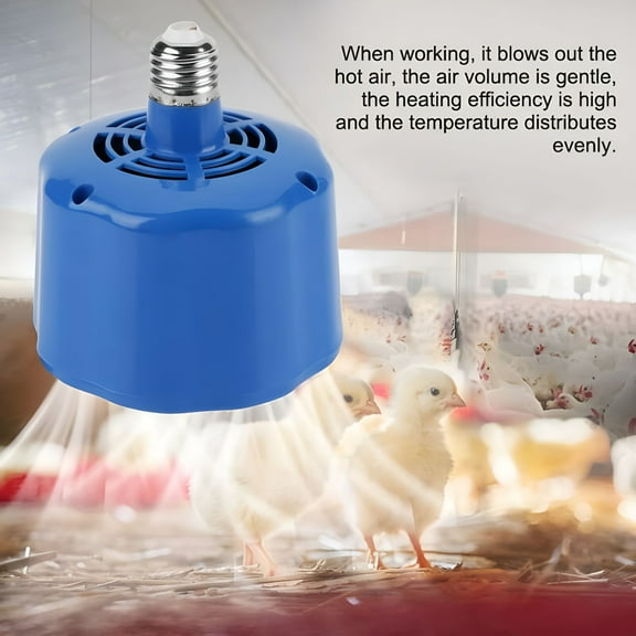 HIBIBUD 2026 New 100-300 Watt Chicken Coop Heater Fan & Light Cage Warmer Poultry Pet Farm 220V,For Poultry Farms,Pet Enclosures,Chicken Coops,Small Animal Habitats,Winter Heating