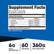 Nutricost BCAA Powder 2:1:1 60 Servings (Unflavored)- Branched Chain Amino Acids