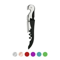 Truetap Black Corkscrew Wine Opener with Foil Cutter, Manual Bottle Opener