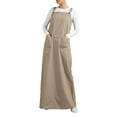 thumbnail image 3 of ZANZEA Women Plain Casual with Pockets Overalls Maxi Dresses, 3 of 3
