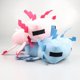 thumbnail image 4 of Muñecos de Axolotl de animales de dibujos animados de alta calidad, juguetes de salamandra de peluche suave y bonito, regalos de muñecos de Axolotl de peluche azul populares oso de fresa Hogar, 4 of 5