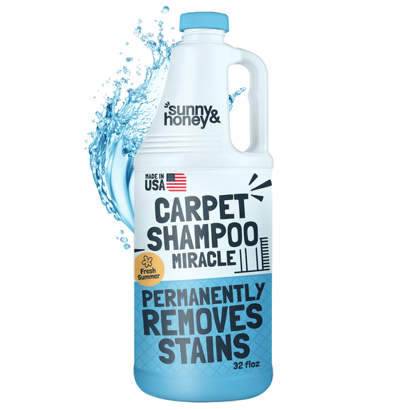 Sunny & Honey Carpet Cleaner Shampoo Solution for Machines, 32floz Summer