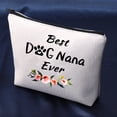 thumbnail image 5 of Dog Nana Gift Best Dog Nana Ever Makeup Bag Pet Lover Paw Print Cosmetic Bag Gift for Dog Grandma, 5 of 7