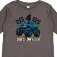thumbnail image 4 of Inktastic Monster Truck Birthday Boy 4 Boys Long Sleeve Toddler T-Shirt, 4 of 5