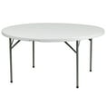 thumbnail image 4 of Flash Furniture 5-Foot Round Granite White Plastic Folding Table, 4 of 12