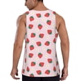 thumbnail image 2 of Sigee Strawberry Floral for Men's Workout Tank Top, Athletic Gym Sleeveless Shirt - Quick Dry, Lightweight, Breathable Medium, 2 of 9
