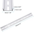 thumbnail image 2 of Unique Bargains 2pcs Aluminum DIN Rails, 13 Inches Long, 35mm Wide, 7.5mm High, Terminal Block Mounting Din Rail, 2 of 5