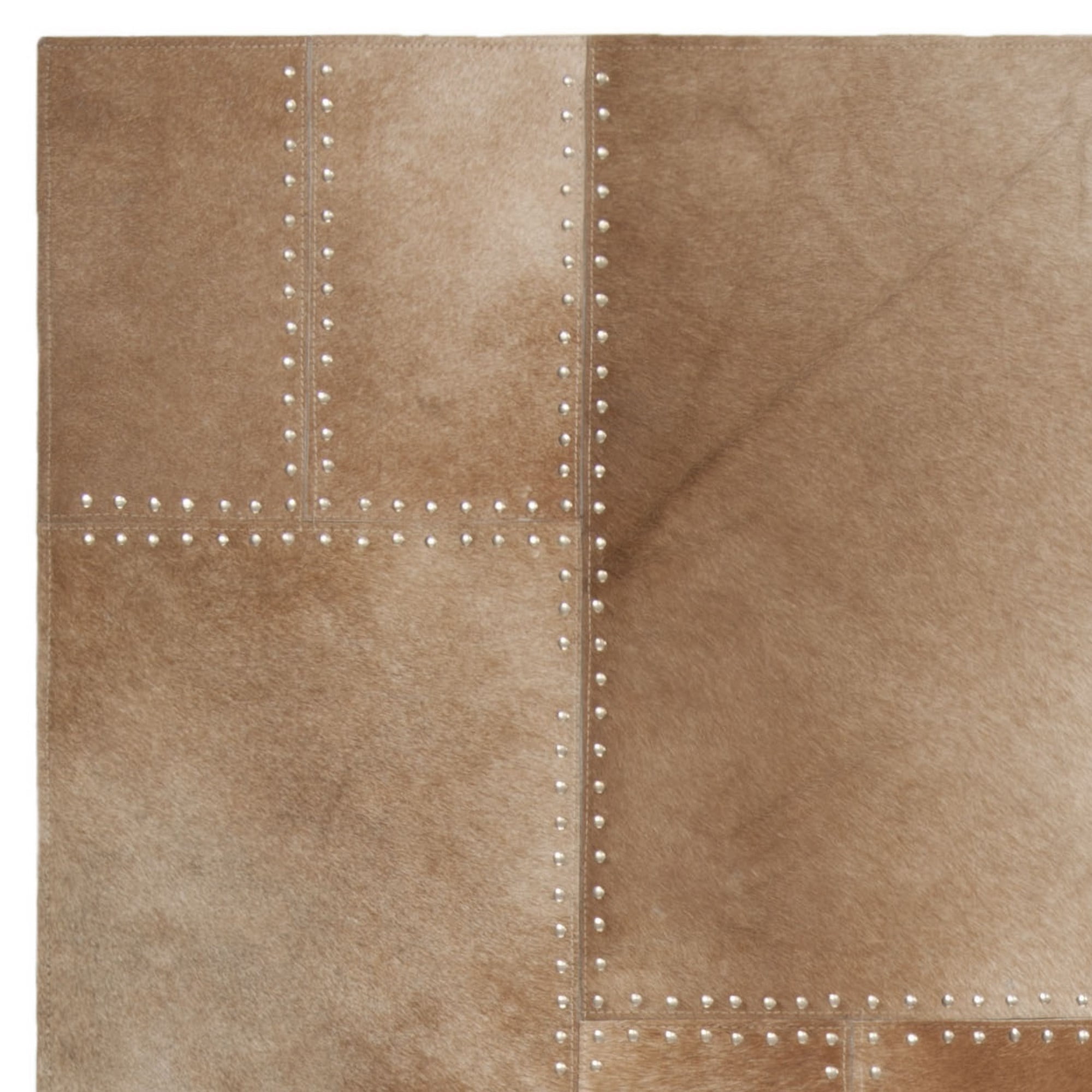 SAFAVIEH Studio Leather Juniper Geometric Runner Rug, Beige, 2'3" x 7'