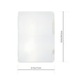 thumbnail image 2 of WASHWEPE File Plastic Storage Box White 1Pcs 9.5X6.7X0.8in, 2 of 10