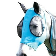 SPRING PARK Breathable Anti Mosquito Horse Fly Mask with Ears Comfort Fit Mesh Trail Pasture Sun UV Protection