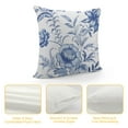 thumbnail image 4 of Nawypu  Blue Flowers Pillow Covers White &amp; Blue Summer Throw Pillowcase Decorative Morden Blue Floral Outdoor Cushion Cover for Patio Sofa Bedroom Indoor Outdoor Party, 4 of 5