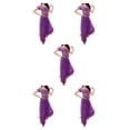 thumbnail image 2 of Sonducket Pantalones de danza del vientre indio para mujer, conjunto de traje con parte trasera de baile, traje de manga profesional, Type2 NO2, 2 of 6