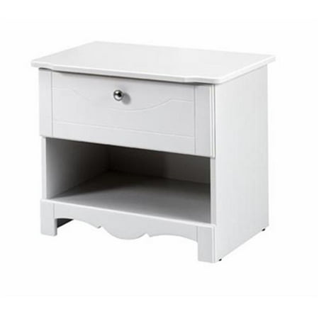 Nexera 310103 Dixie Wood Nightstand In White Com