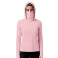 thumbnail image 5 of HBYJLZYG Women's Long Sleeve Hooded Top with Face Cover and Thumbholes, UPF 50+ Sun Protection Lightweight Outdoor Athletic Shirt for Running and Hiking, 5 of 6