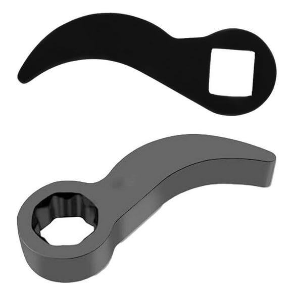 BTOER 2 x Pry Bar Wrench Crowbar Adaptor Head Tool Half Shaft Removal Tool 1/4" Drive