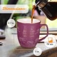 thumbnail image 2 of Christian Art Gifts Large Ceramic Inspirational Scripture Coffee & Tea Mug for Women: Strength & Dignity Gold Encouraging Bible Verse Cute Lead/Cadmium Free Drinkware, Purple Plum/White Floral, 14 oz., 2 of 6