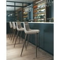 thumbnail image 4 of Magnus Barstool Brown & Walnut Barstool, Modern Style, Plush and durable faux leather fabric, Plywood, Indoor Bar, 4 of 11