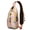Yellow Lemon an, variant on Oral Care Dental Tooth Pattern Sling Backpack, Cute Dentist Crossbody Daypack with Teeth Print for Hygienists and Students