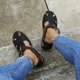 thumbnail image 5 of Moda Mujer Slide Hollow Out Sandalias cómodas Slope Heel Beach Casual Shoes Wmkox8yii  sa558, 5 of 9
