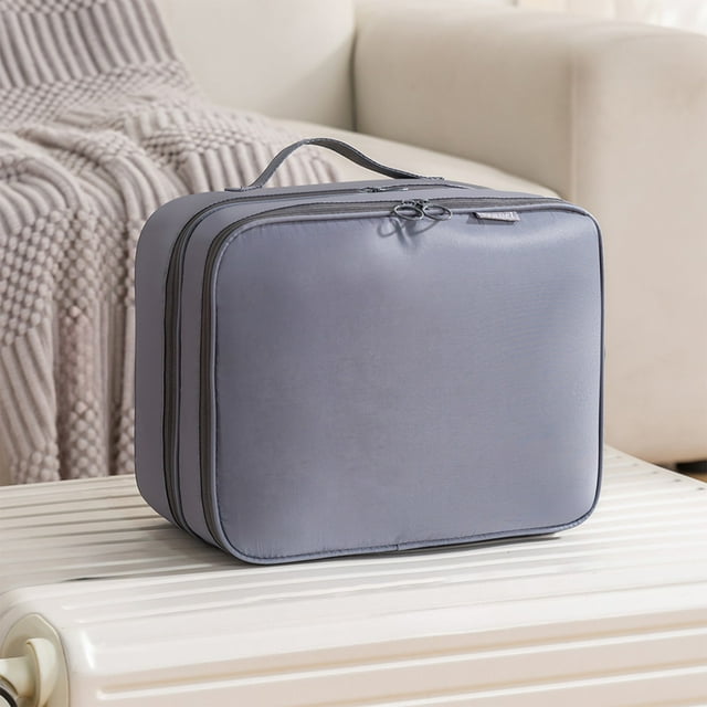 Bolsa organizadora de zapatos colgante de viaje con 3 compartimentos | Organizador portátil resistente al agua para equipaje y armario