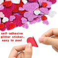 thumbnail image 4 of Stickers de corazones Fancy Land 500 piezas de espuma con glitter autoadhesivos, 4 of 7