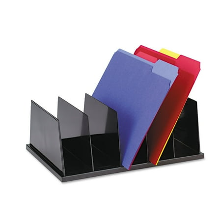- Large Desktop Sorter, Five Sections, Plastic, 13-1/2