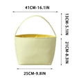 thumbnail image 3 of Deeceymbur Striped Polypropylene Fabric Storage Tote Basket with Handles Beach Home Grocery Organizer, 3 of 5