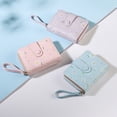 thumbnail image 4 of Monedero corto con cremallera para niñas con estampado de acuarela de estilo Daisy, 4 of 4
