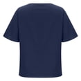 thumbnail image 5 of Camisas sexy para mujer Cuello redondo Manga corta Tops Impreso Blusa regular Fridja zx2109, 5 of 5