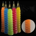 thumbnail image 3 of 1pcs Anti-slip Tennis Racket Grip Tape PU Shock Absorption Fishing Rod Sweatband Thicken Tennis Racket Overgrip Badminton red, 3 of 6