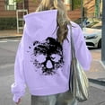 thumbnail image 2 of S emblematic Streetwear Hoodie for Everyday Casual Comfort with Drawstring Hood and Front Pouch Pocket Purple 2XL, 2 of 6