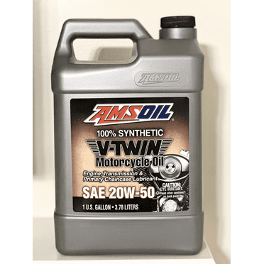 AMSOIL 20w-50 Motorcycle Oil Full Synthetic - 1 Gallon