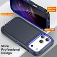 thumbnail image 3 of ELEHOLD for iPhone 17 Pro,Rugged Hybrid Case Military Grade Shockproof Protection Slim Fit Anti-Scratch Heavy Duty Case for iPhone 17 Pro,Darkblue+Royalblue, 3 of 8