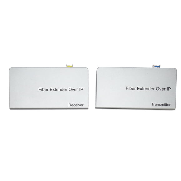 Extendeur, Connecteur de Fibre SC 100-240V 1080P 60Hz KVM 12.4miles Interface Multimédia HD Extendeur de Fibre Dissipation de Chaleur Bilatérale pour PC Prise US