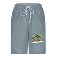 thumbnail image 4 of Mens Swim Trunks with Compression Liner 2 in 1 Quick Dry Bathing Suit Beach Shorts with Zipper Pockets, 4 of 5