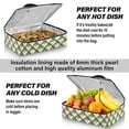 thumbnail image 5 of Iauyy Casserole Carrier for Hot Food Insulated Casserole Travel Carry Bag with Lid Food Warmer Bag for Party/Picnic,Green and Yellow Elements, 5 of 7