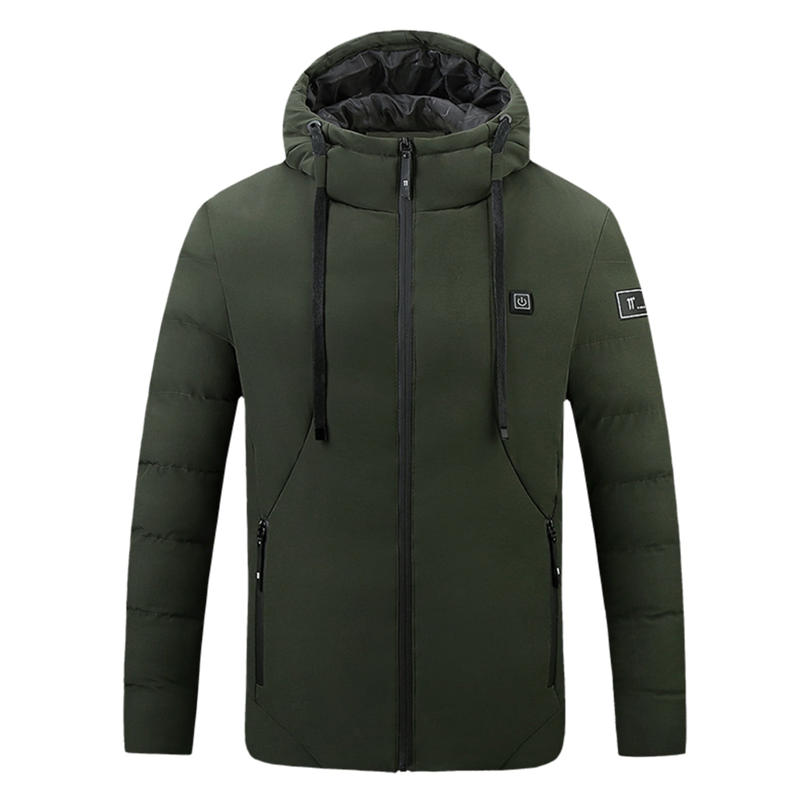 Symoid Men and Womens Heated Coat,Mens Winter Jacket,Cooling Women's  Outdoor Warm Clothes,Ski Clothing,Casual Fishing Apparel Army Green Size XL  
