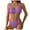 A129-Purple, variant on Women High Waisted Bikini Sets Tummy Control Swimsuits Color Block Two Piece Drawstring Bathing Suit Gibobby(XL,Brown)